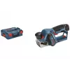 Bosch GHO 12V-20 Professional akumulatora ēvele, 12 V, 56 mm ēvelēšanas platums, bez akumulatora un lādētāja, L-BOXX koferī zili melna