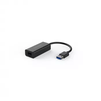 Kensington UA0000E USB-A Ethernet Adapter — Melns, Vadu, USB, Ethernet, 5000 Mbit/s, Melns