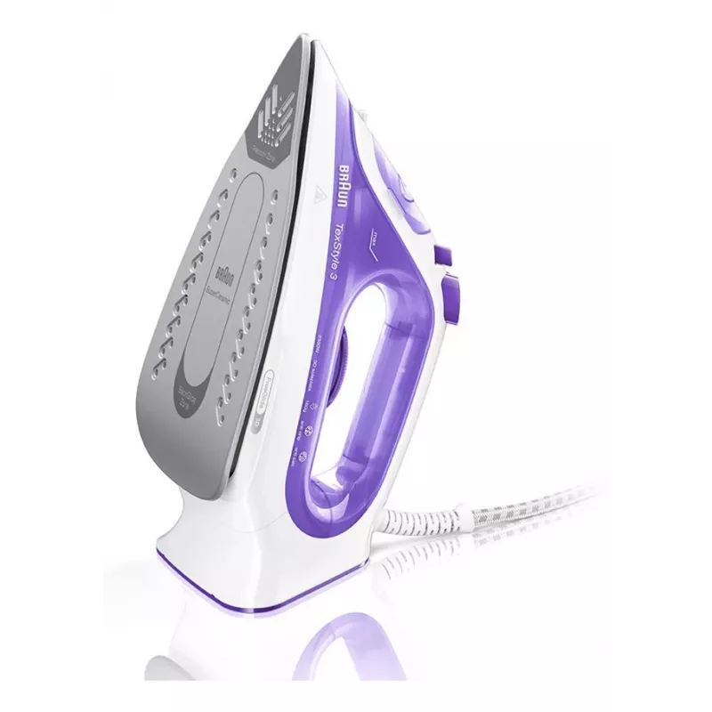 Braun TexStyle 3 SI3042VI gludeklis ar keramikas zoli 2350 W violets, sudrabs, balts