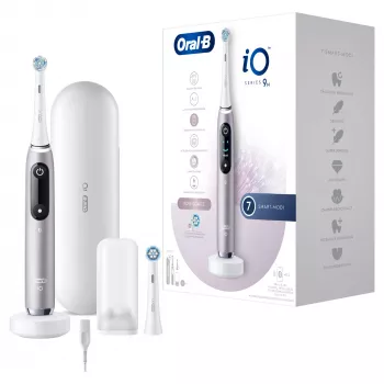 Oral-B iO Series 9n pieaugušo rotējošā-oscilējošā zobu birste, roza