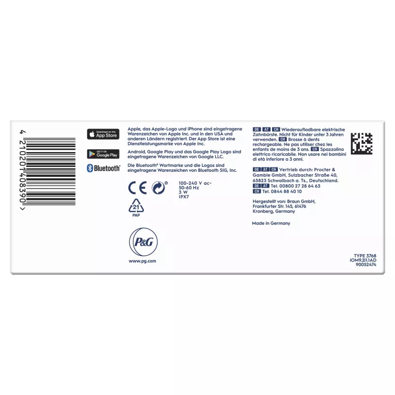Oral-B iO Series 9n pieaugušo rotējošā-oscilējošā zobu birste, roza