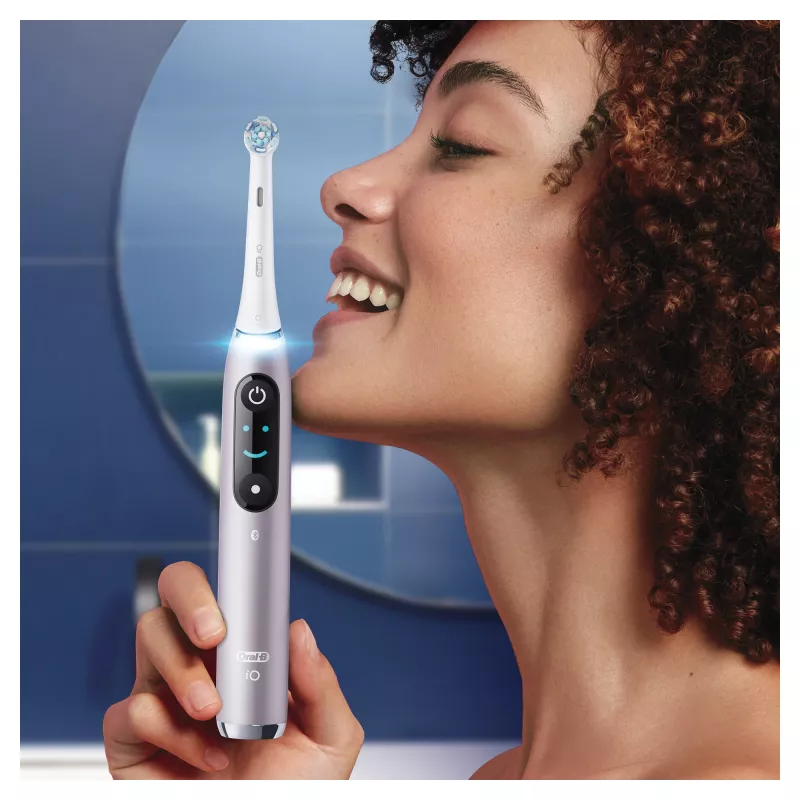 Oral-B iO Series 9n pieaugušo rotējošā-oscilējošā zobu birste, roza