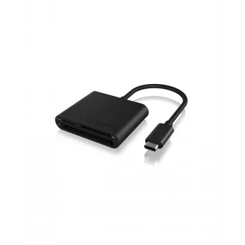 ICY BOX IB-CR301-C3 karšu lasītājs USB 3.2 Gen 1 (3.1 Gen 1) Type-C Melns