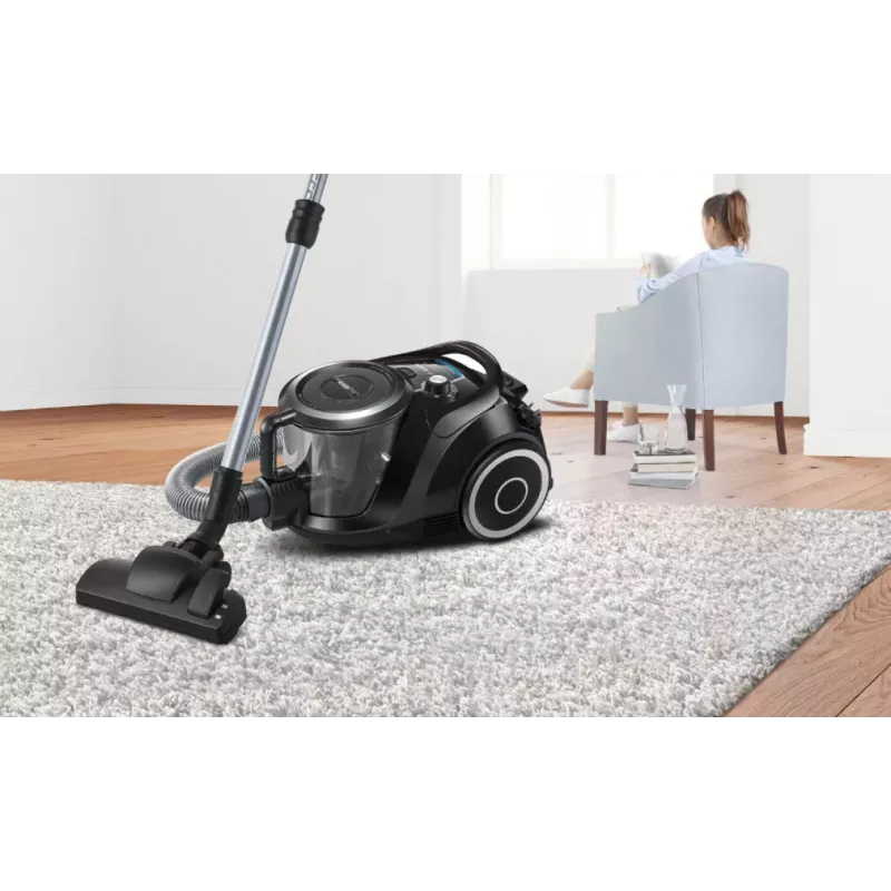 Bosch Serie 6 BGC41XSIL putekļsūcējs 2.4 L cilindrisks sausai tīrīšanai 700 W bez maisa