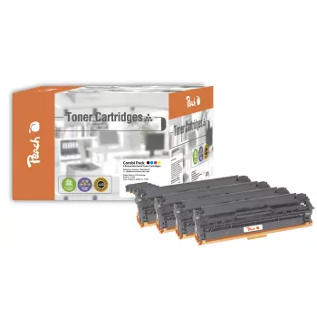 Peach 110849 toner kasetne 4 gab. Melna, Ciāna, Fuksīna, Balta