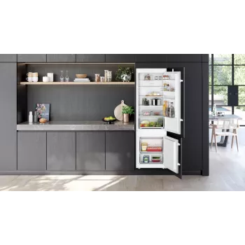 Siemens iQ100 KI87VNSE0 ledusskapis-saldētājs iebūvējamais 270 L Balts