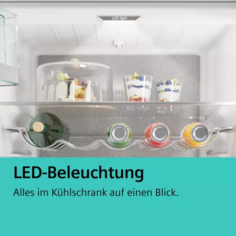 Siemens iQ100 KI87VNSE0 ledusskapis-saldētājs iebūvējamais 270 L Balts