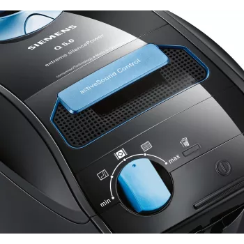 Siemens VSQ5X1230 putekļsūcējs 4.5 L cilindrisks sausā tīrīšana 850 W putekļu maiss