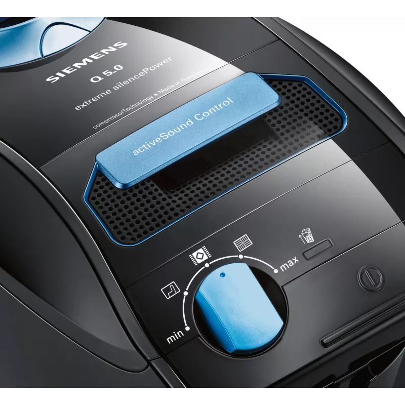 Siemens VSQ5X1230 putekļsūcējs 4.5 L cilindrisks sausā tīrīšana 850 W putekļu maiss