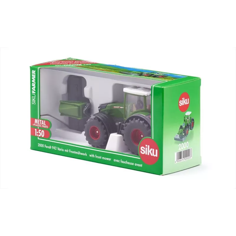 Siku Fendt 942 Vario traktors ar priekšējo pļaujmašīnu 1:50 salikts modelis