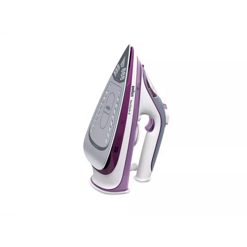 Braun TexStyle 5 SI 5037 VI tvaika gludeklis ar keramikas zoli, 2700 W, violets