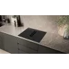 Siemens iQ300 ED611BS16E indukcijas plīts ar tvaika nosūcēju, melna, iebūvējama, 60 cm
