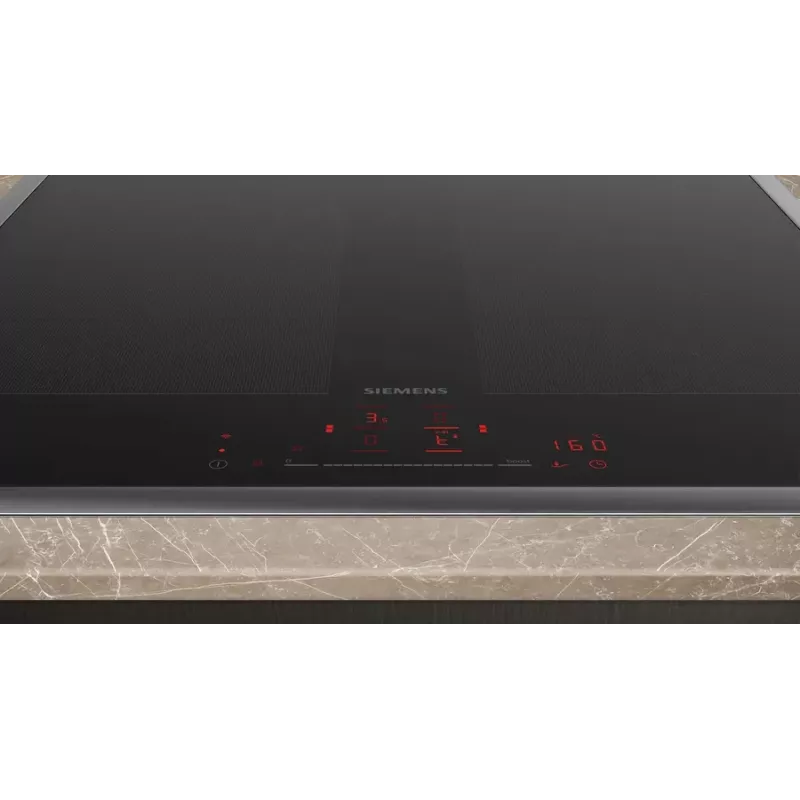 Siemens iQ700 EX645HXC1E indukcijas plīts virsma, iebūvējama, 60 cm, 4 zonas, melna