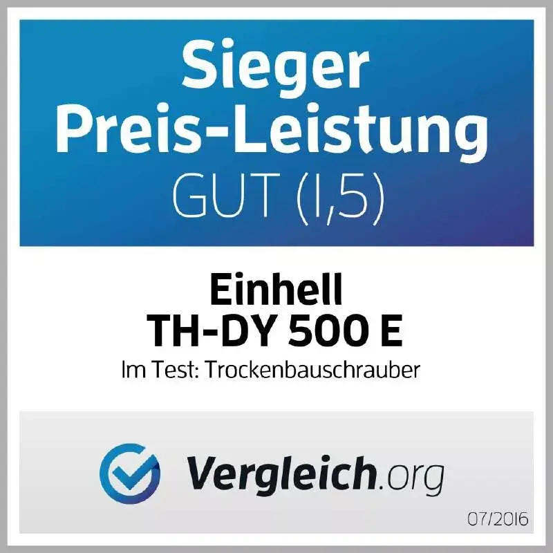 Einhell TH-DY 500 E ģipša plākšņu skrūvgriezis, 500 W