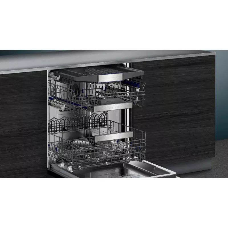 Siemens iQ700 SN87TX00CE trauku mazgājamā mašīna, pilnībā iebūvējama, 14 komplekti