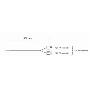 be quiet! CC-4420 0.45 m kabeļa adapteris