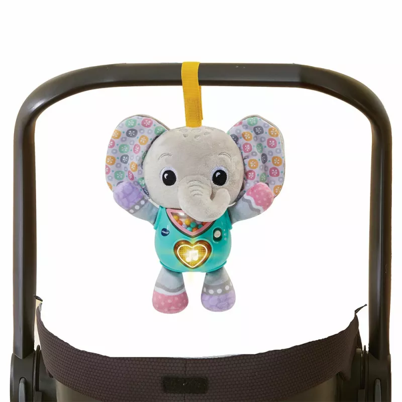 Rotaļlieta VTech Melody Elephant 80-566704 — izglītojoša skaņu rotaļlieta ar krāsainu dizainu