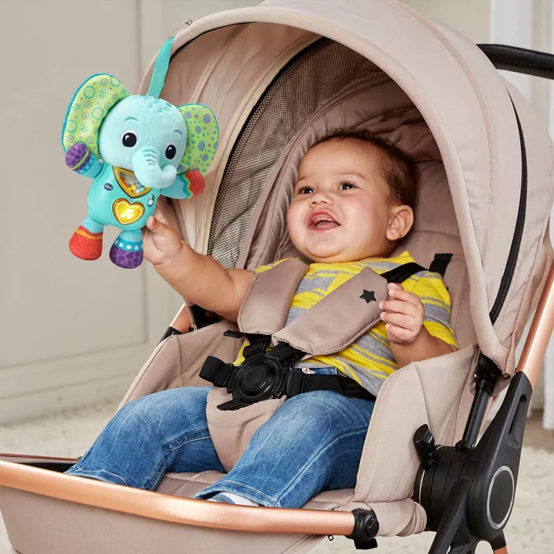 Rotaļlieta VTech Melody Elephant 80-566704 — izglītojoša skaņu rotaļlieta ar krāsainu dizainu