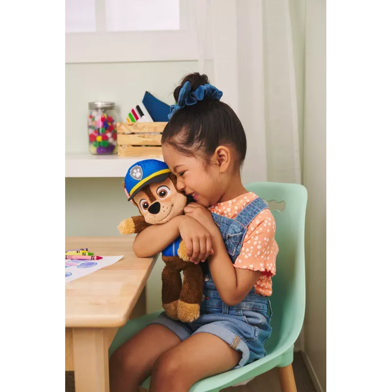 GUND PAW Patrol Oficiālais Chase Take Along Buddy Mīkstā rotaļlieta, Premium Pildīts Dzīvnieks vecumam no 1 gada, Zils/Brūns, 13”
