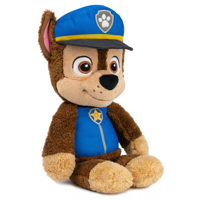 GUND PAW Patrol Oficiālais Chase Take Along Buddy Mīkstā rotaļlieta, Premium Pildīts Dzīvnieks vecumam no 1 gada, Zils/Brūns, 13”