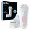 Epilators Braun Silk-épil 5 5-030 28 pincetes Rozā Balts