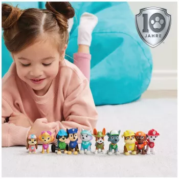 PAW Patrol 10th Anniversary All Paws On Deck dāvanu komplekts ar 10 kolekcionējamām figūriņām, bērnu rotaļlietas no 3 gadu vecuma