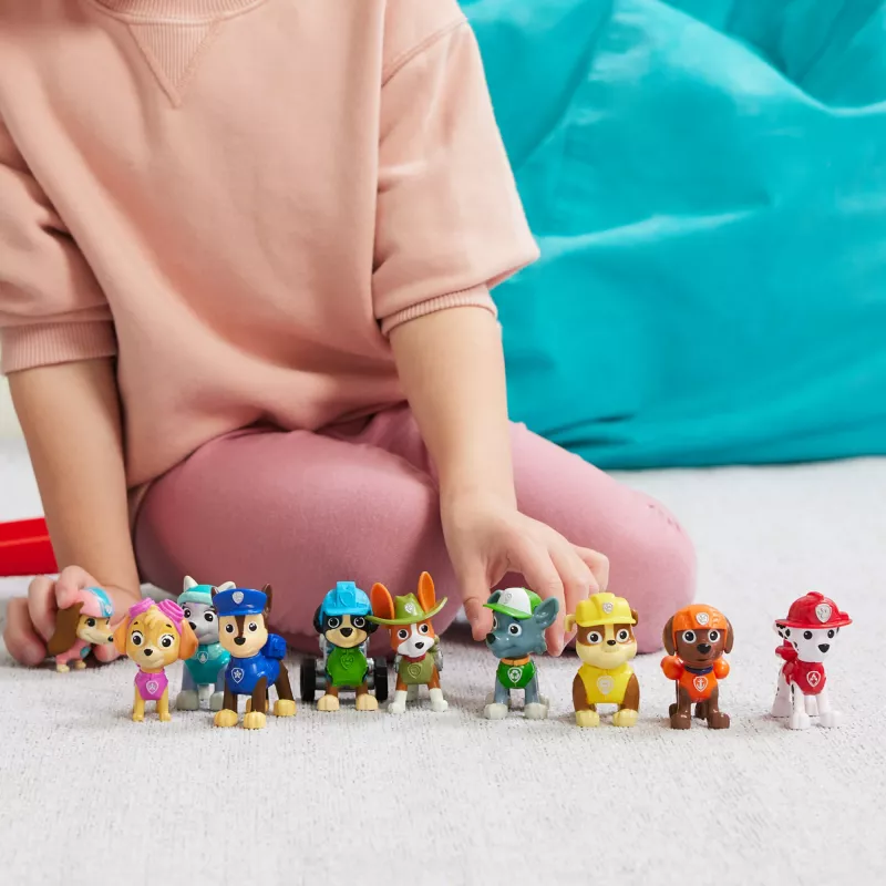 PAW Patrol 10th Anniversary All Paws On Deck dāvanu komplekts ar 10 kolekcionējamām figūriņām, bērnu rotaļlietas no 3 gadu vecuma