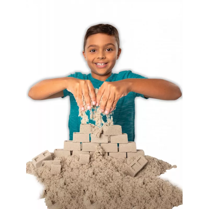 Kinetic Sand Dig N' Demolish komplekts ar 1lb rotaļu smiltīm un rotaļu kravas auto, sensorās rotaļlietas bērniem no 5 gadu vecuma