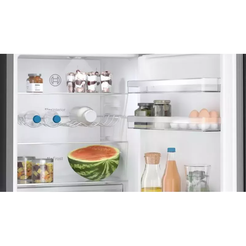 Bosch Serie 4 KGN36VXCT ledusskapis ar saldētavu Brīvstāvošs 321 L Nerūsējošais tērauds