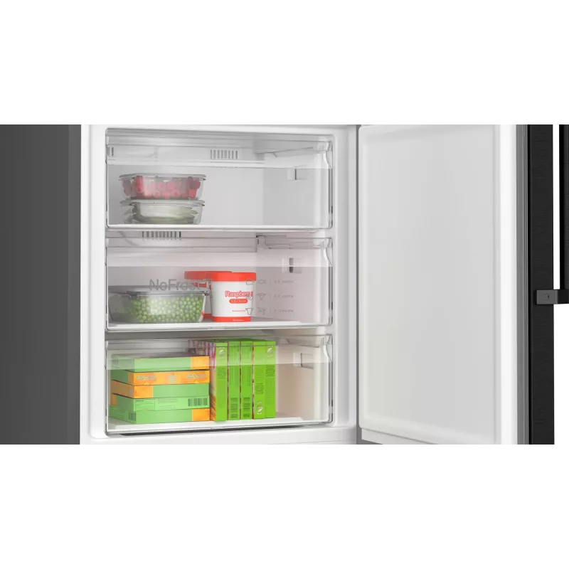 Bosch Serie 4 KGN49VXCT ledusskapis-saldētājs Brīvstāvošs 440 L Nerūsējošais tērauds