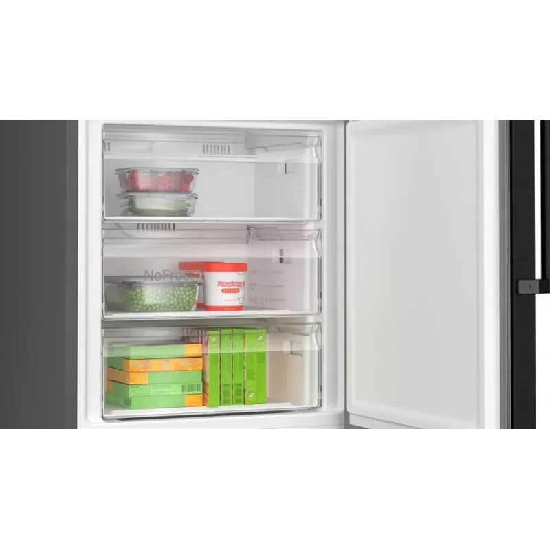 Bosch Serie 4 KGN49VXCT ledusskapis-saldētājs Brīvstāvošs 440 L Nerūsējošais tērauds