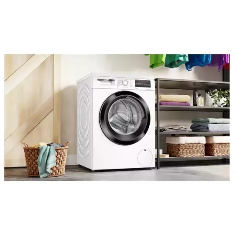 Bosch Serie 6 WUU28T48 veļas mazgājamā mašīna, priekšējā ielāde, 8 kg, 1400 RPM, balta