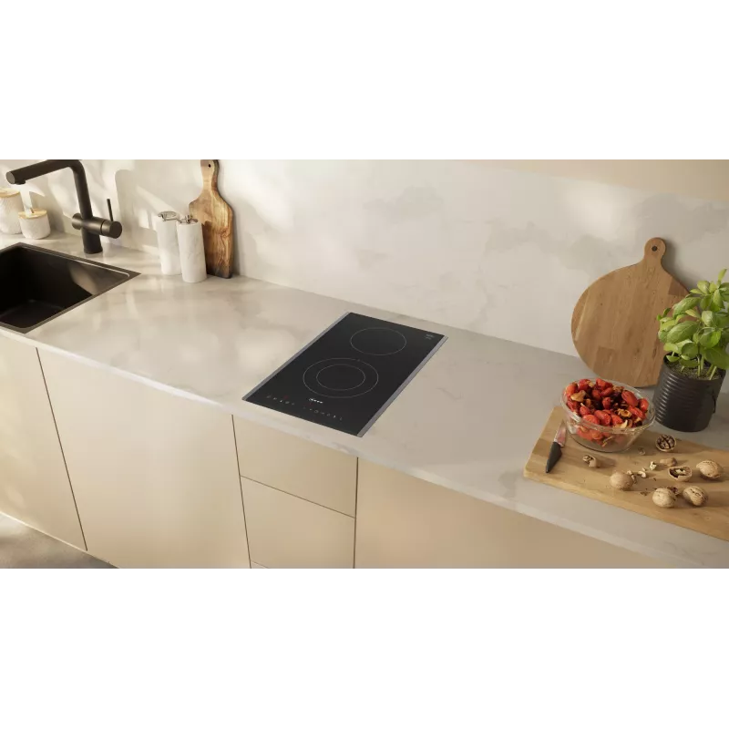Neff T13TDF9L8 iebūvējamā keramikas plīts virsma 30 cm melna
