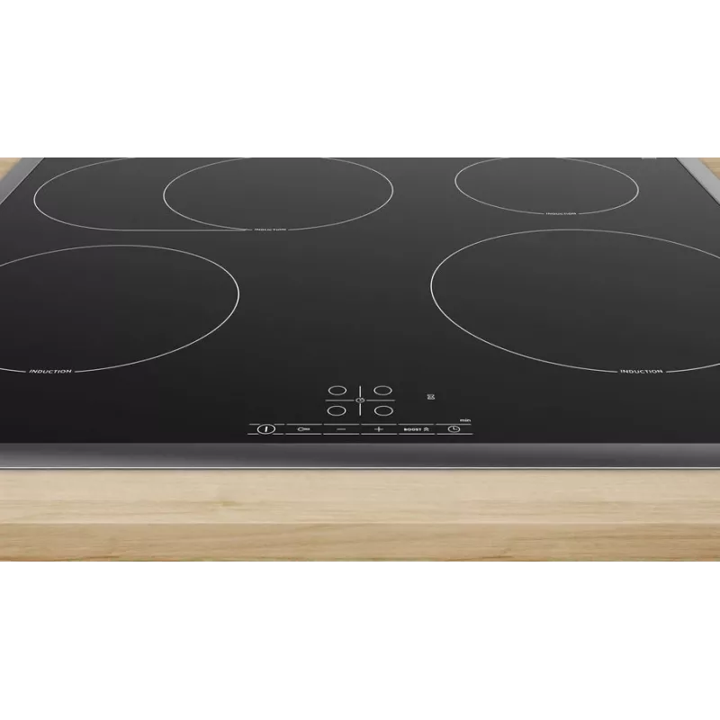 Bosch Serie 4 PIF64RBB5E indukcijas plīts virsma, melna, iebūvējama, 60 cm, 4 zonas