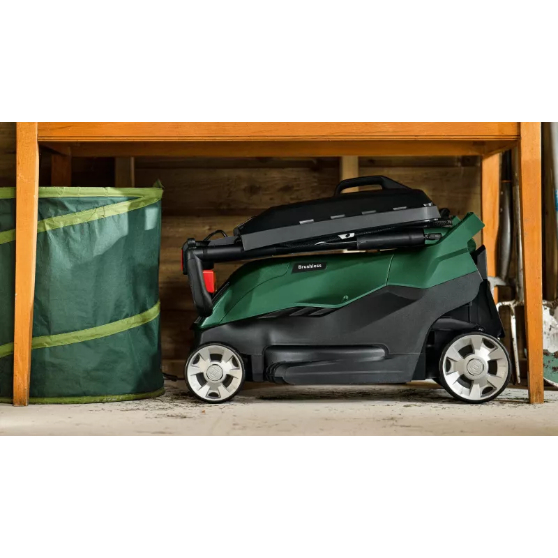 Bosch AdvancedRotak aizmugures stumjamais zāles pļāvējs, akumulatora, zaļš