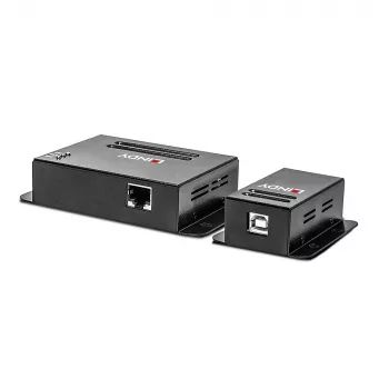 Lindy 50m 4 Portu USB 2.0 Cat.6 Pagarinātājs, tīkla raidītājs un uztvērējs, 50 m, 480 Mbit/s, Cat5, Cat5e, Cat6, NS1021, fosfora bronza