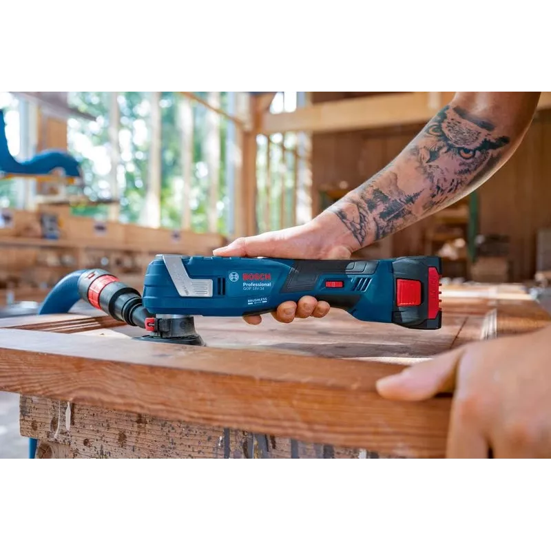 Bosch GOP 18V-34 Professional bezvadu daudzslīpmašīna 20000 RPM zila