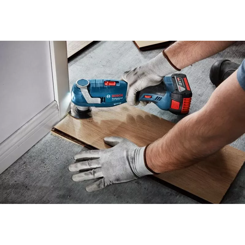 Bezvadu daudzfunkciju griezējslīpmašīna Bosch GOP 18V-34 — 18 V akumulatora instruments