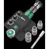 Sprūdrata un uzgaļu komplekts Wera Zyklop 05004283001 18 gab., melns/zaļš