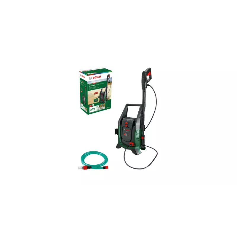 Bezvadu augstspiediena mazgātājs Bosch UniversalAquatak 36V-100 — pašsūknēšanas komplekts, POWER FOR ALL akumulatoru sistēma