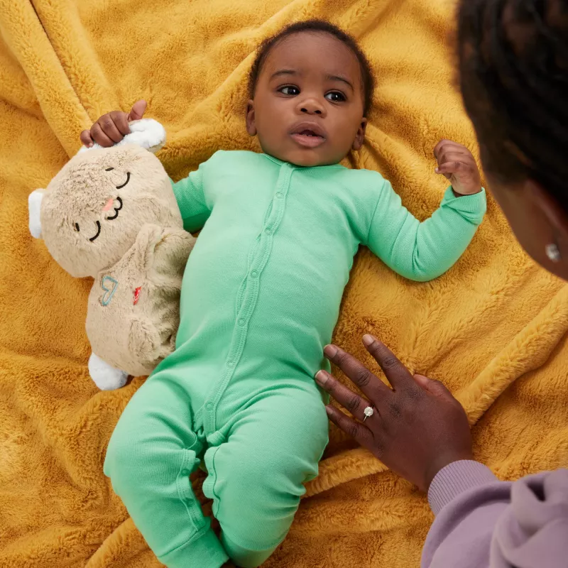 Fisher-Price Soothe & Settle Bunny mīkstā rotaļlieta ar skaņu un kustību