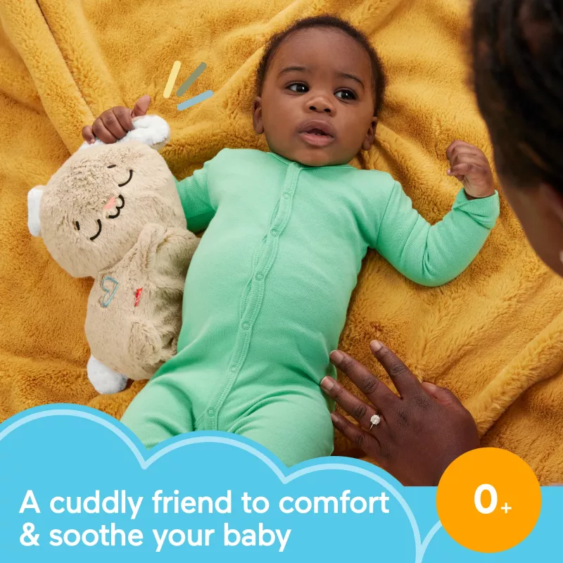 Fisher-Price Soothe & Settle Bunny mīkstā rotaļlieta ar skaņu un kustību