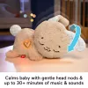 Fisher-Price Soothe & Settle Bunny mīkstā rotaļlieta ar skaņu un kustību