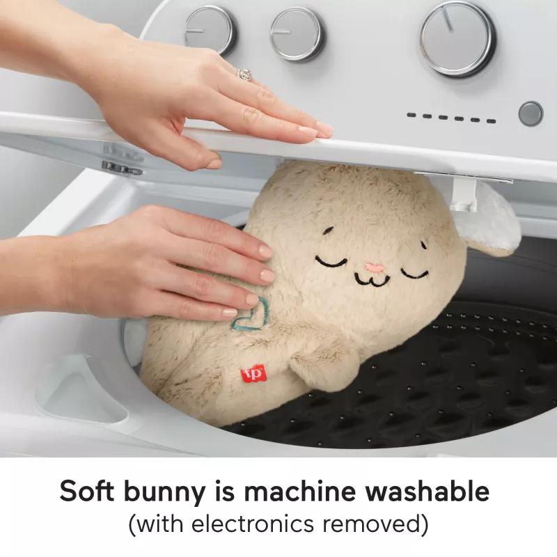 Fisher-Price Soothe & Settle Bunny mīkstā rotaļlieta ar skaņu un kustību