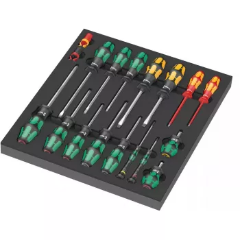 Manuālo skrūvgriežu komplekts Wera 05150101001, platums 344 mm, garums 392 mm