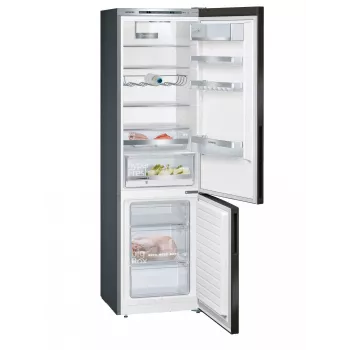 Siemens iQ500 KG39E8XBA ledusskapis-saldētājs Brīvstāvošs 343 L Melns, Nerūsējošais tērauds