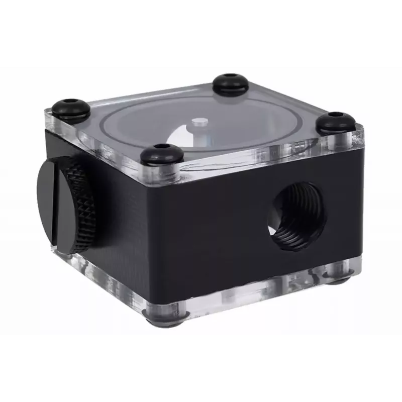 Alphacool Eisfluegel plūsmas indikators G1/4, kvadrātveida, acetāls, melns