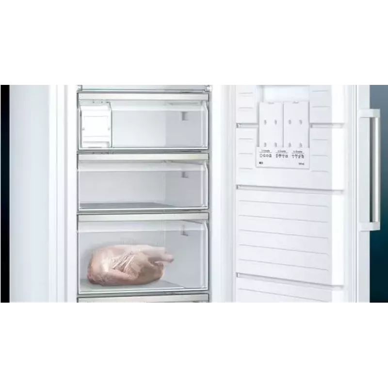 Saldētava Siemens iQ500 GS58NAWDV stāvošā saldētava 366 L balta