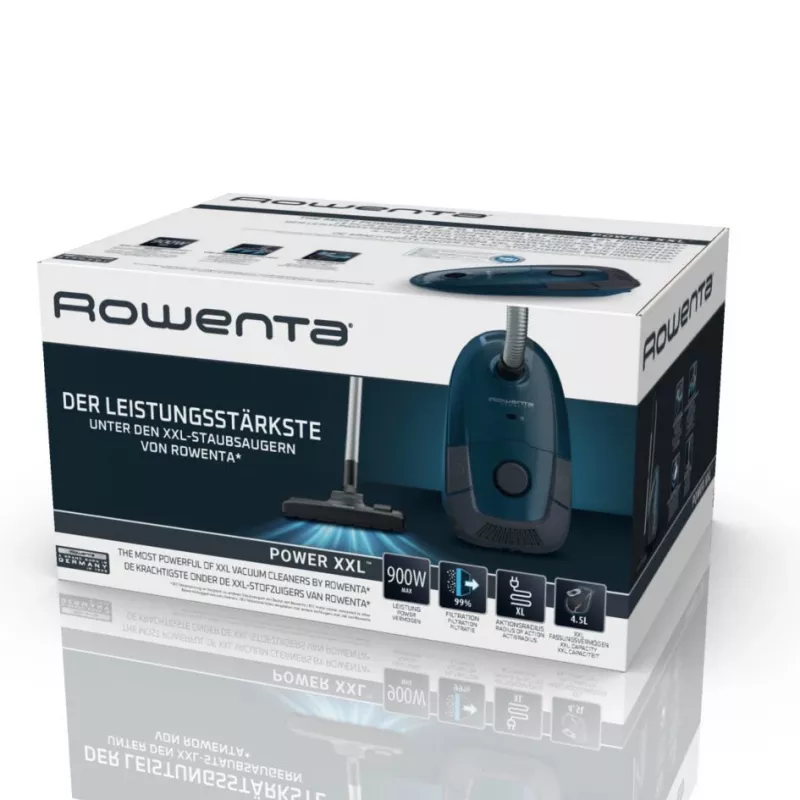 Putekļsūcējs Rowenta Power XXL RO3126, 4.5 L, 900 W, ar putekļu maisu