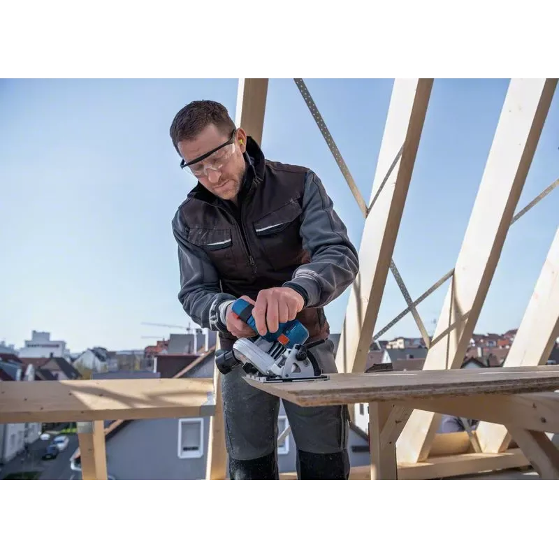 Bosch GKS 18V-57-2 Professional akumulatora ripzāģis, 18 V, 165 mm, bez akumulatora, zils/melns